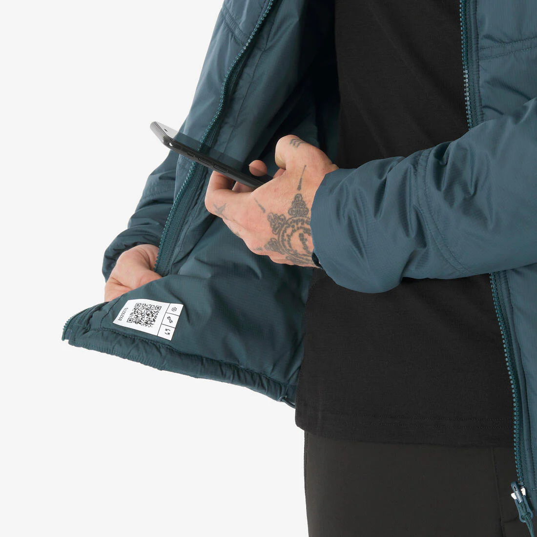 CHAQUETA IMPERMEABLE 3 EN 1 SENDERISMO -10 °C HOMBRE MH500 - Image 44