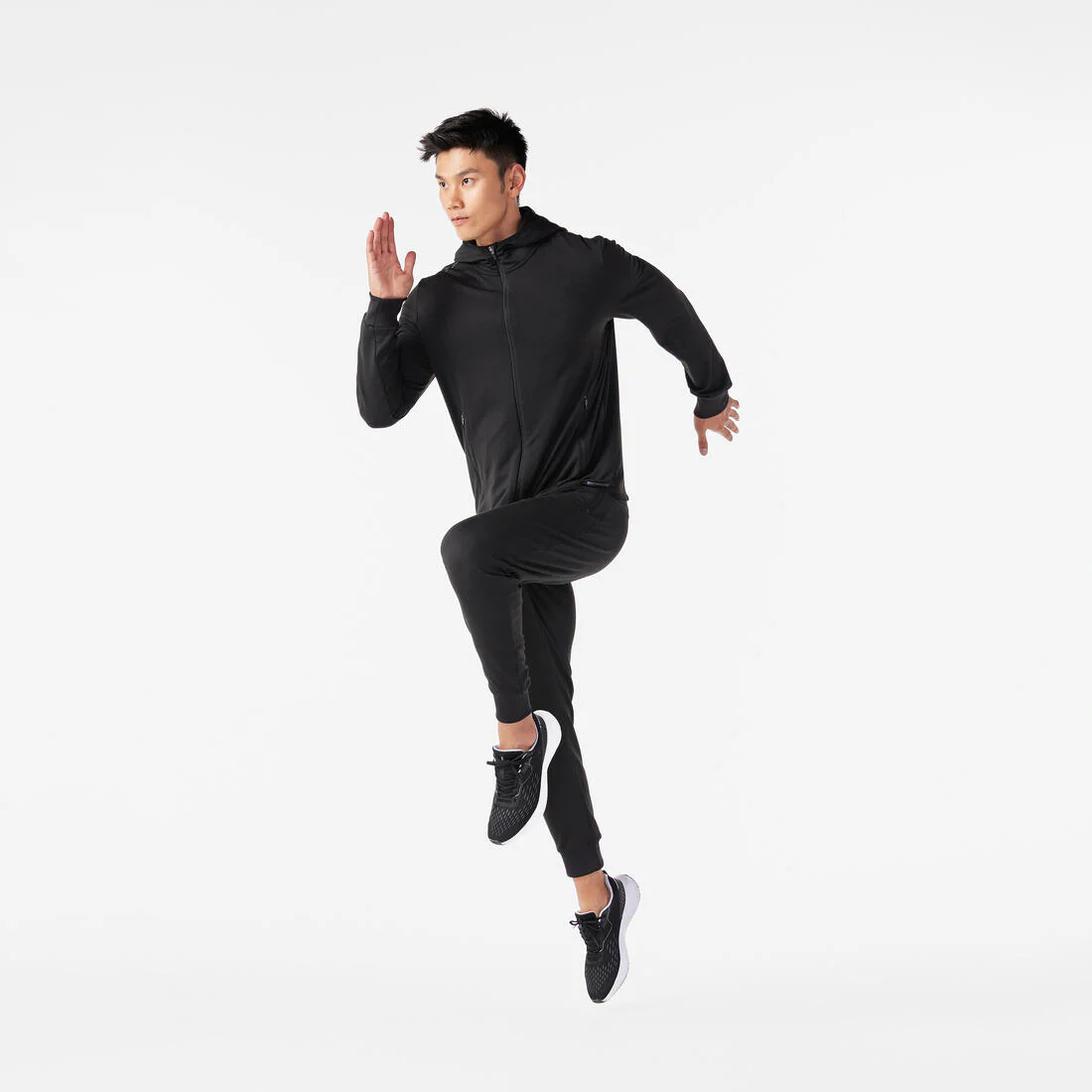 CHAQUETA CÁLIDA DE RUNNING HOMBRE KIPRUN RUN 100 WARM NEGRO - Image 3