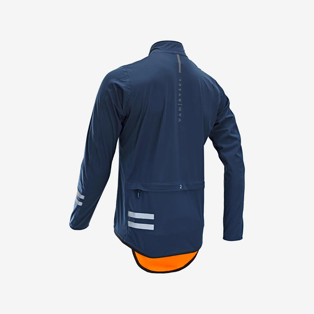 CHAQUETA IMPERMEABLE CICLISMO HOMBRE RC500 - AZUL OSCURO - Image 4