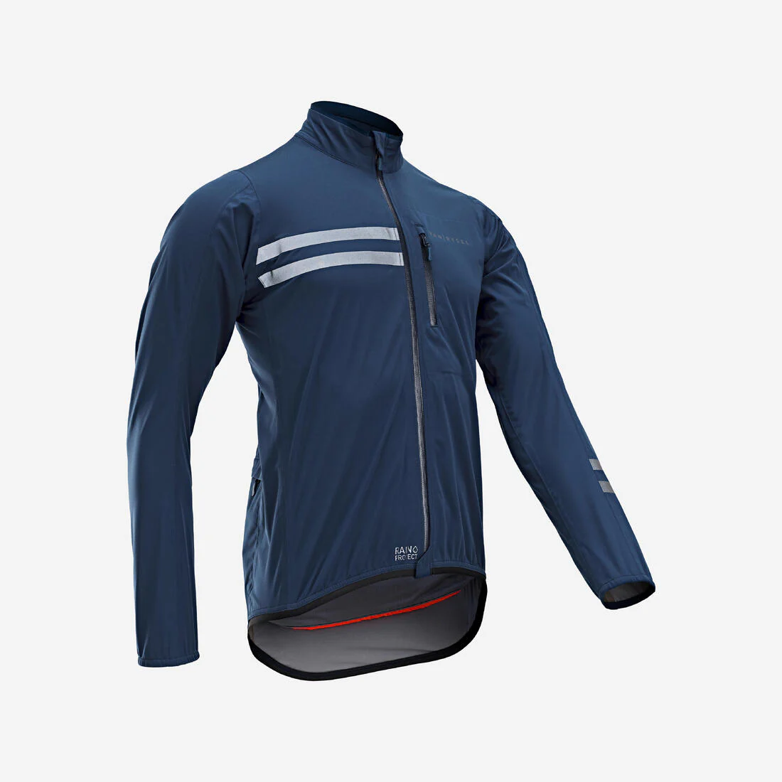 CHAQUETA IMPERMEABLE CICLISMO HOMBRE RC500 - AZUL OSCURO - Image 8
