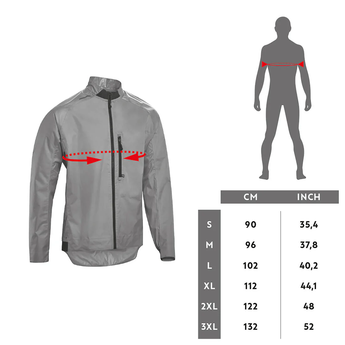 CHAQUETA CICLISMO IMPERMEABLE HOMBRE EXPL500 - ROJO - Image 7