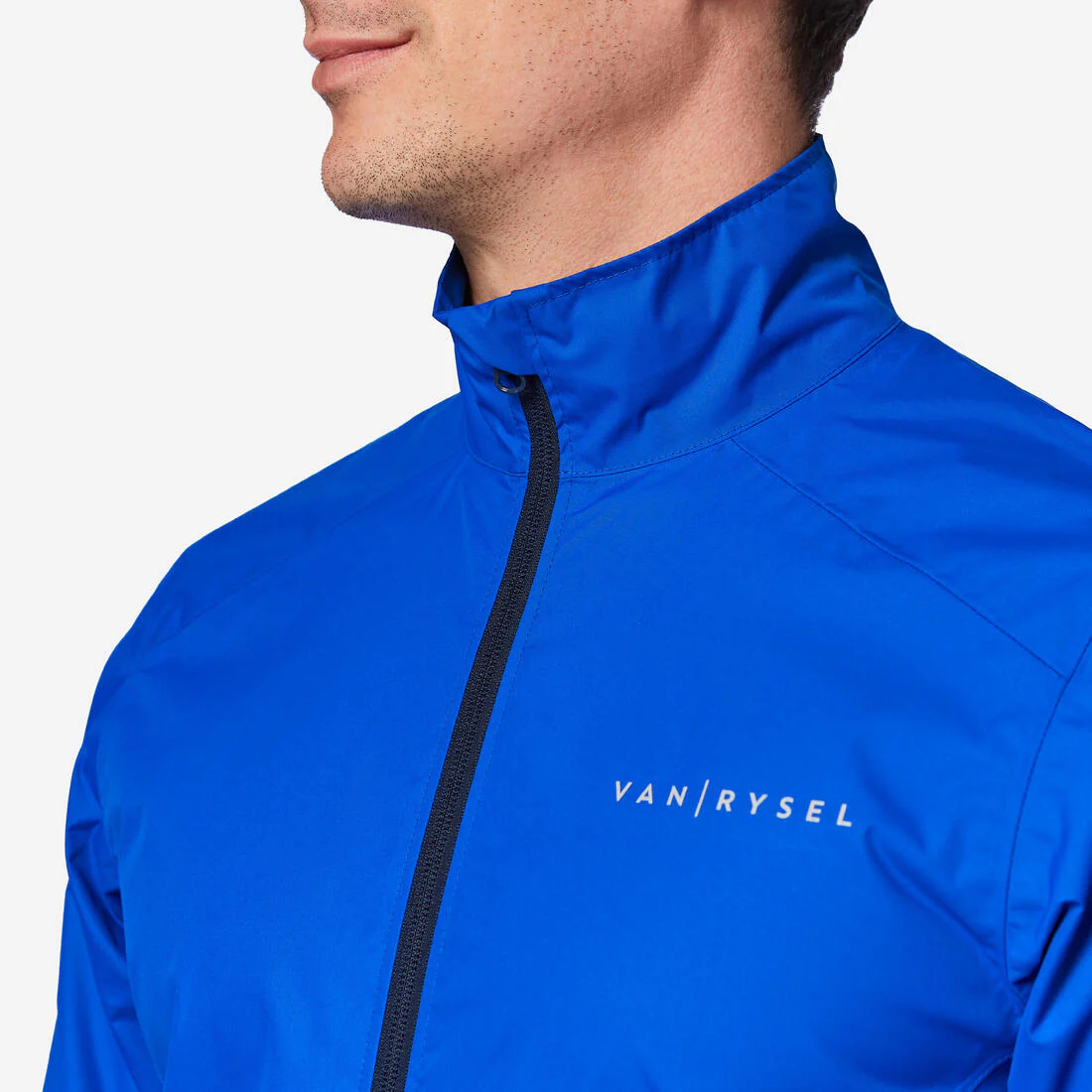 CHAQUETA CICLISMO IMPERMEABLE HOMBRE RC100 - AZUL ÍNDIGO - Image 5