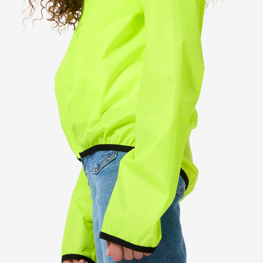 CHAQUETA CICLISMO IMPERMEABLE NIÑO 100 - AMARILLO - Image 4
