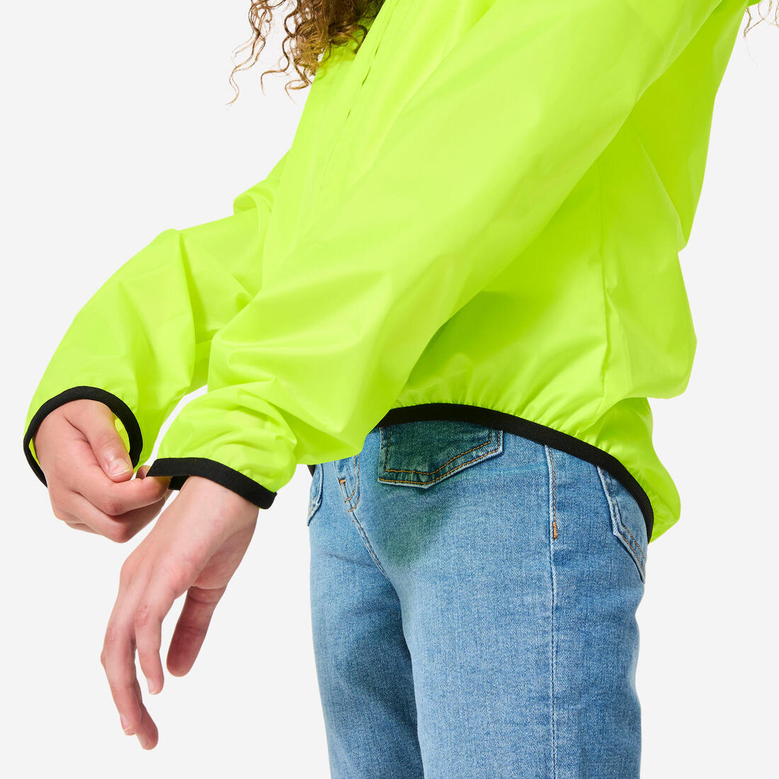 CHAQUETA CICLISMO IMPERMEABLE NIÑO 100 - AMARILLO - Image 5