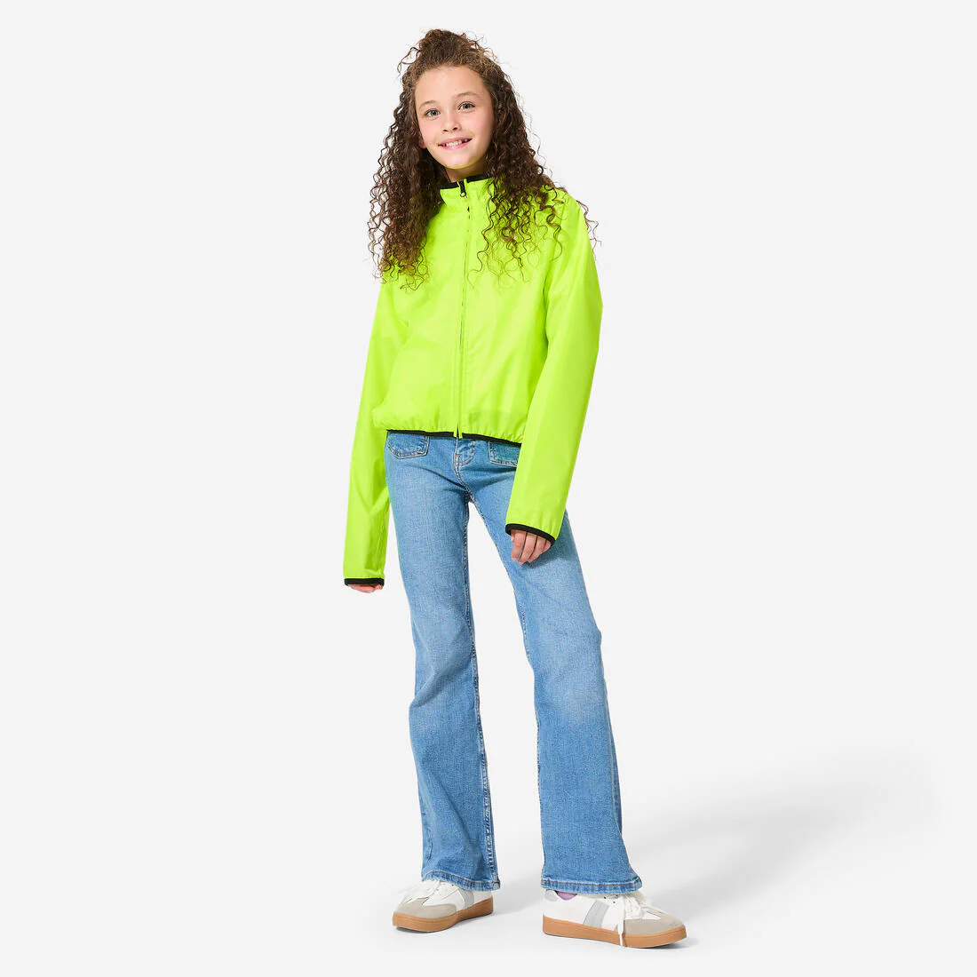 CHAQUETA CICLISMO IMPERMEABLE NIÑO 100 - AMARILLO - Image 7