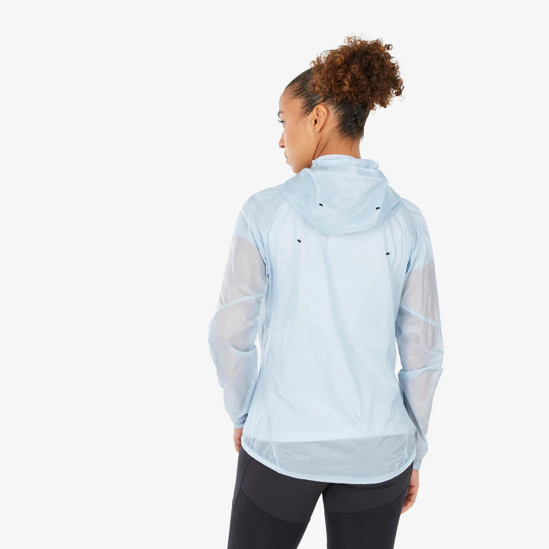 CHAQUETA CORTAVIENTO SENDERISMO MUJER MH900 GRIS - Image 3