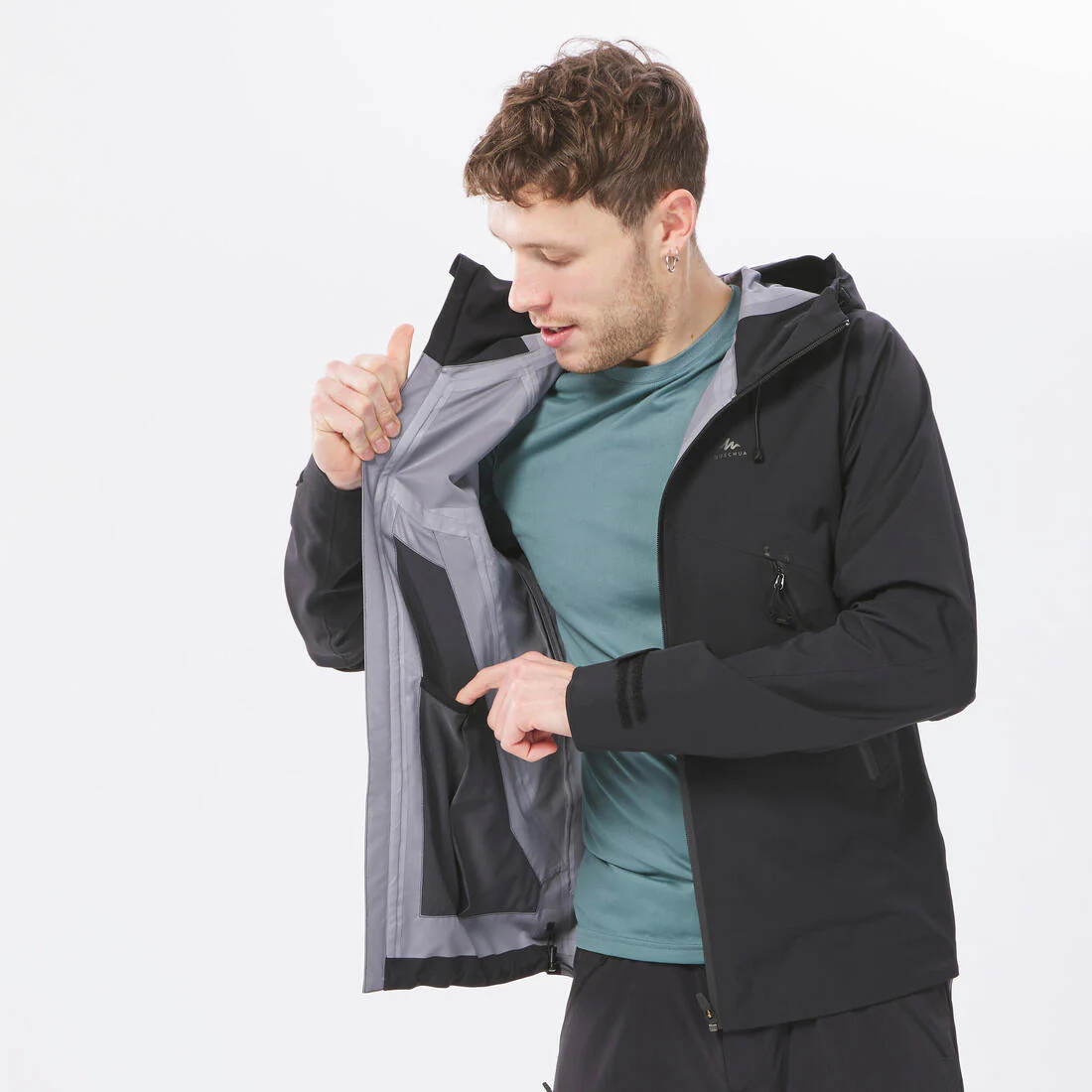 CHAQUETA DE SENDERISMO IMPERMEABLE HOMBRE MH500 - Image 11