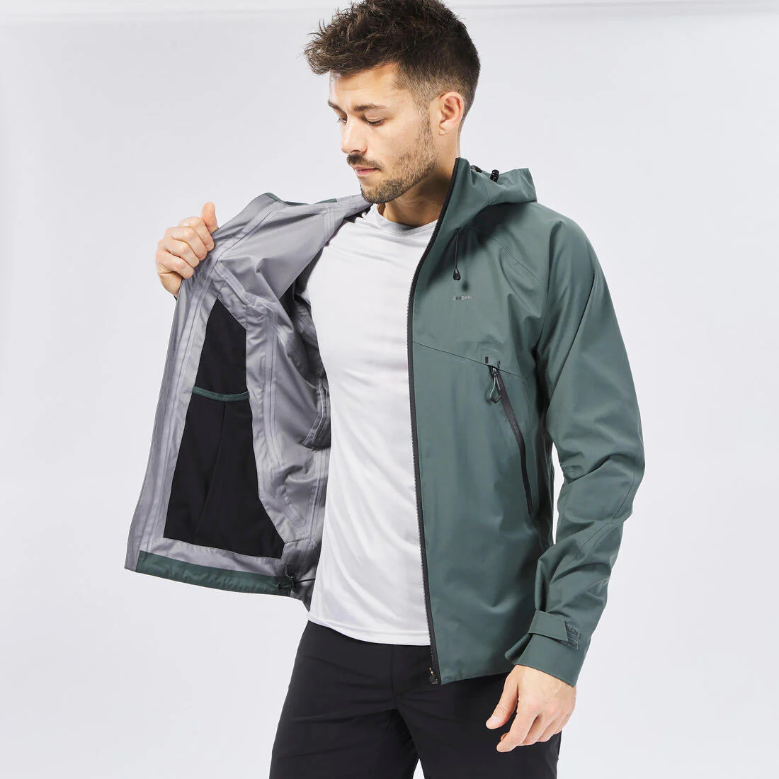 CHAQUETA DE SENDERISMO IMPERMEABLE HOMBRE MH500 - Image 16