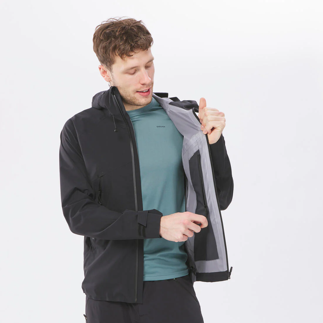 CHAQUETA DE SENDERISMO IMPERMEABLE HOMBRE MH500 - Image 17