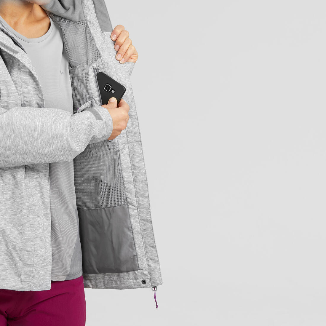 CHAQUETA IMPERMEABLE DE SENDERISMO MUJER MH100 - Image 16