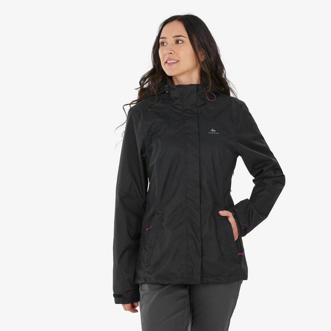 CHAQUETA IMPERMEABLE DE SENDERISMO MUJER MH100 - Image 3