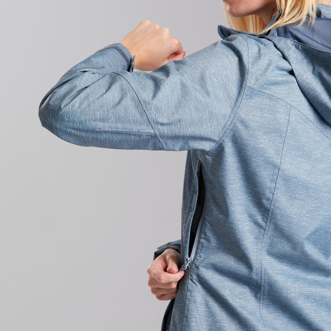 CHAQUETA IMPERMEABLE DE SENDERISMO MUJER MH100 - Image 8