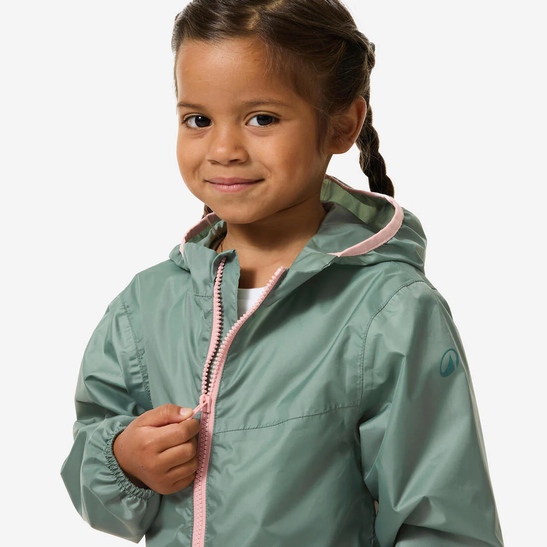 Chaqueta impermeable de senderismo niños 2-6 años, MH100 zip kid - Image 11