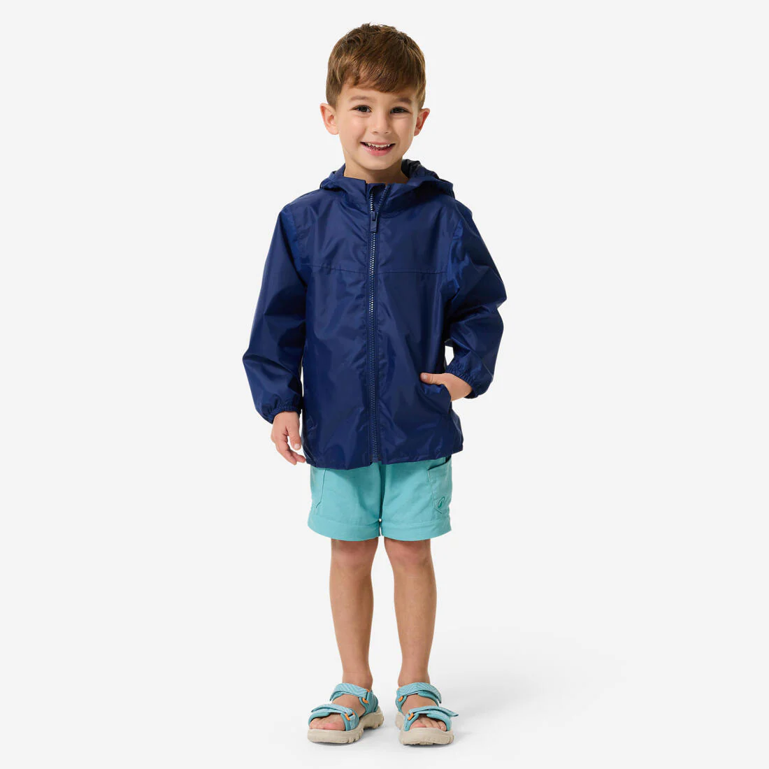 Chaqueta impermeable de senderismo niños 2-6 años, MH100 zip kid - Image 3