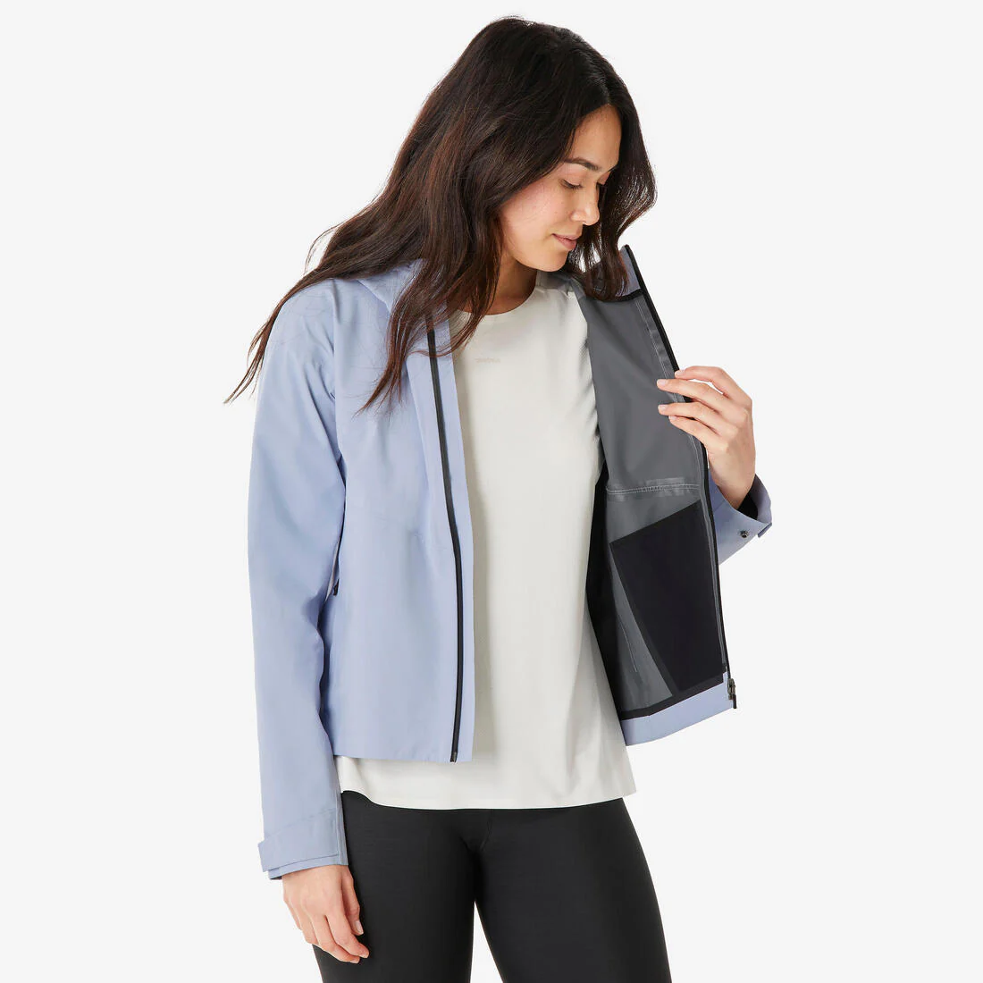 CHAQUETA IMPERMEABLE DE SENDERISMO MUJER MH100 - Image 15