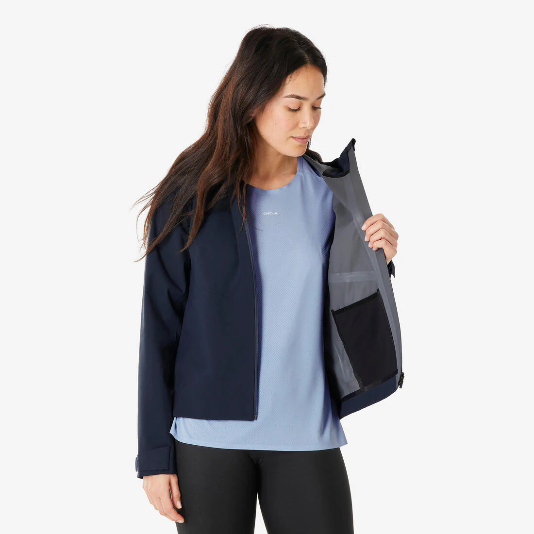 CHAQUETA IMPERMEABLE DE SENDERISMO MUJER MH100 - Image 17