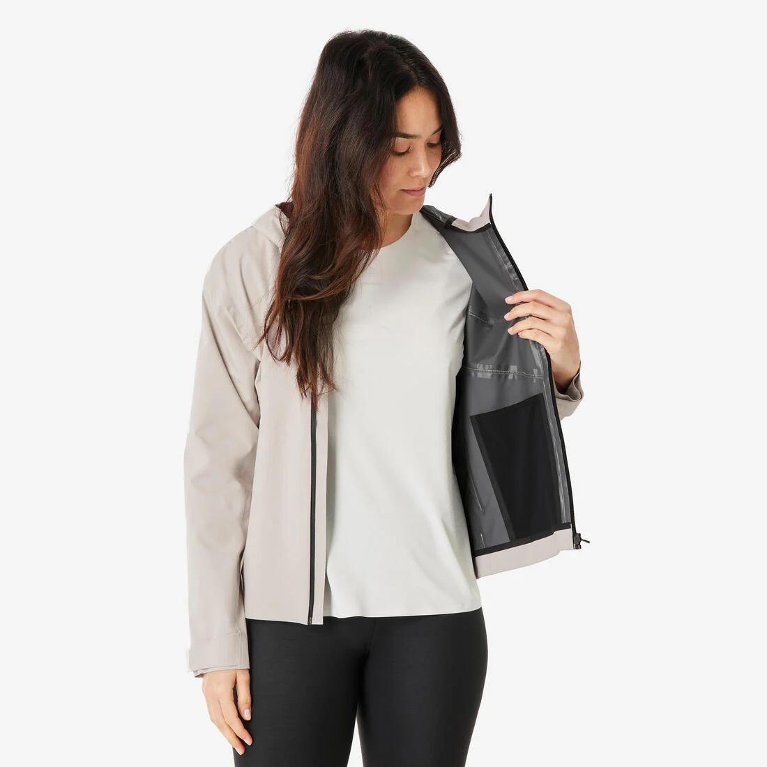 CHAQUETA IMPERMEABLE DE SENDERISMO MUJER MH100 - Image 18