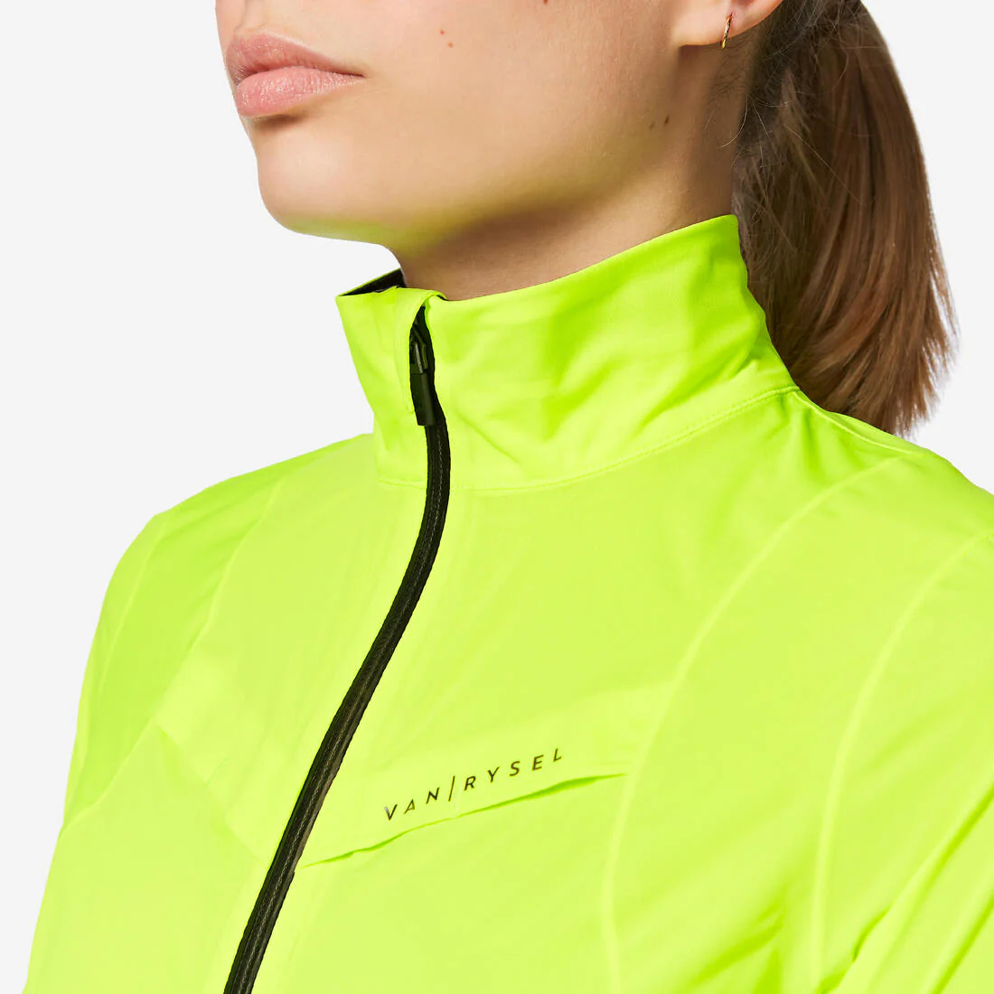 CHAQUETA CICLISMO IMPERMEABLE MUJER - AMARILLO - Image 3