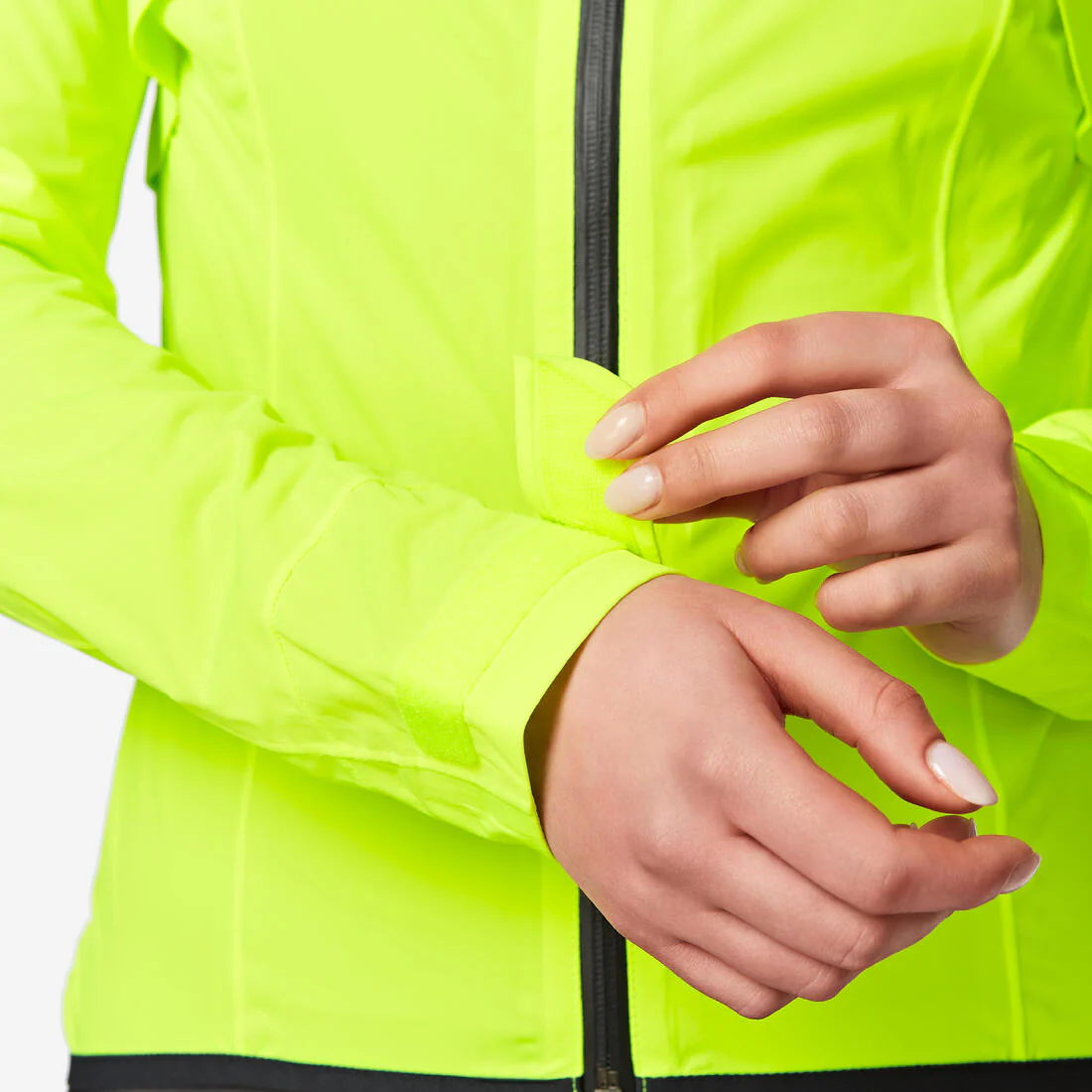 CHAQUETA CICLISMO IMPERMEABLE MUJER - AMARILLO - Image 4