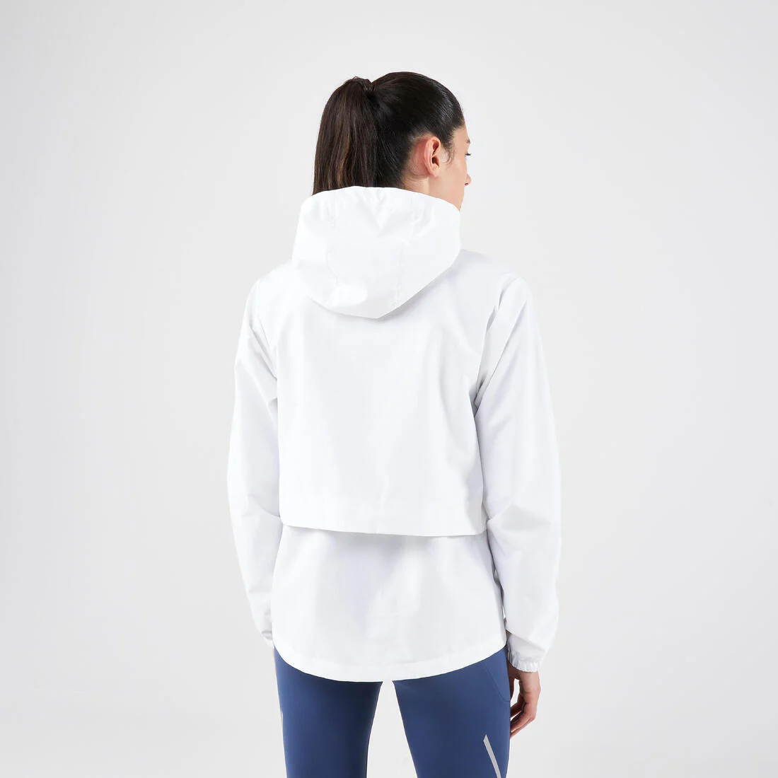 CHAQUETA IMPERMEABLE DE RUNNING MUJER KIPRUN RUN 100 RAIN BLANCO - Image 3
