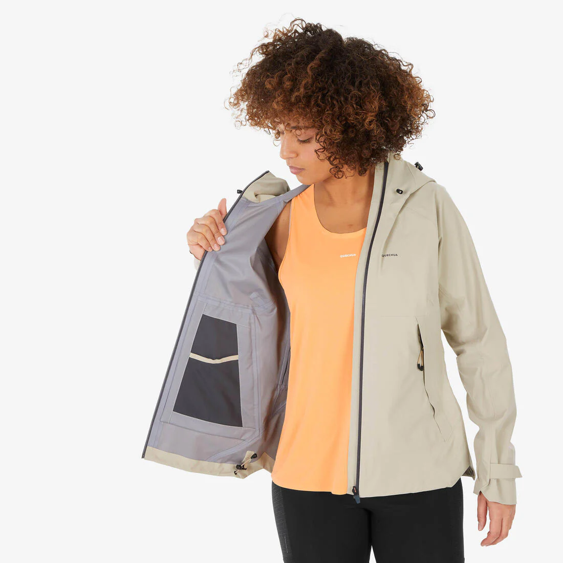 CHAQUETA IMPERMEABLE DE SENDERISMO MONTAÑA MH500 MUJER - Image 15