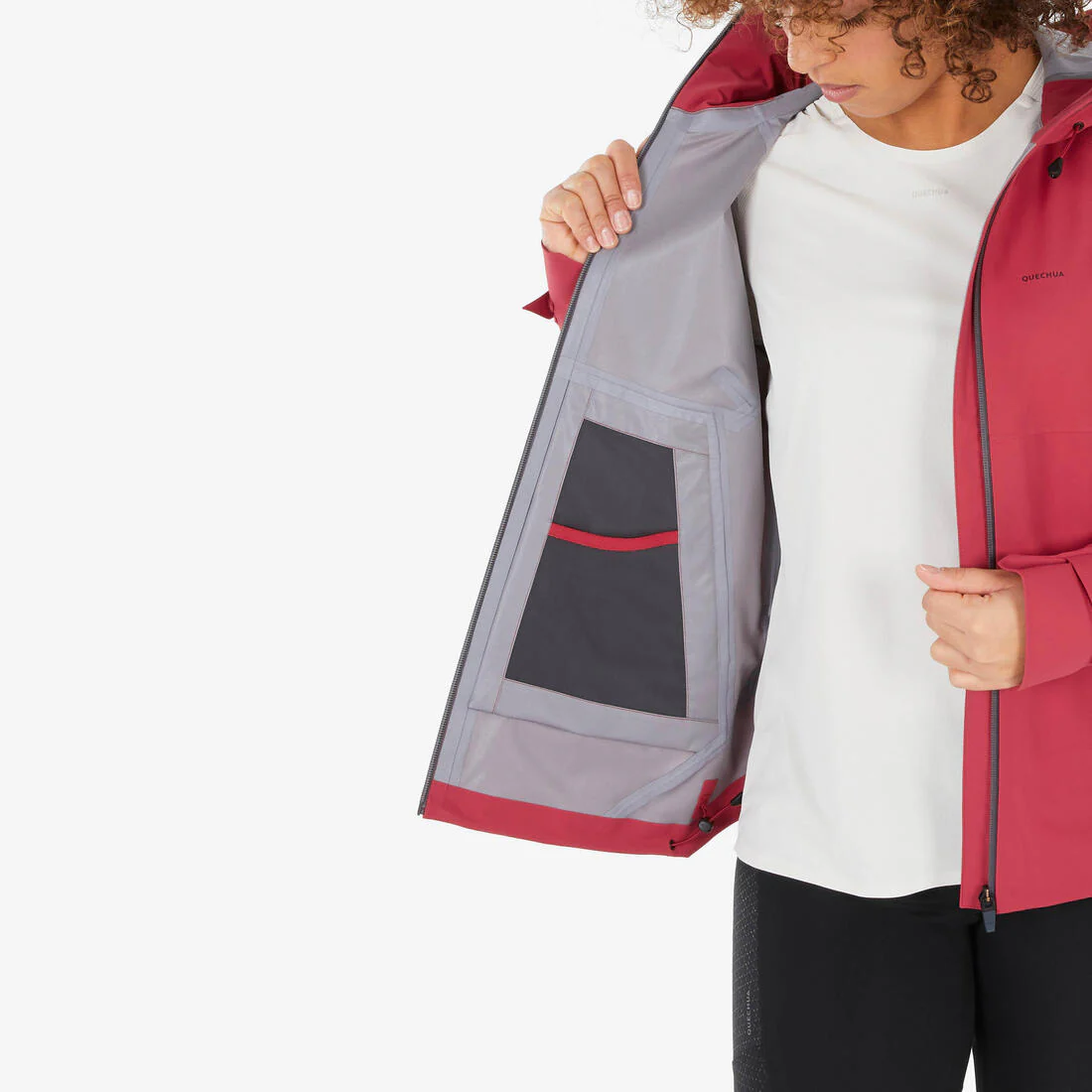 CHAQUETA IMPERMEABLE DE SENDERISMO MONTAÑA MH500 MUJER - Image 17