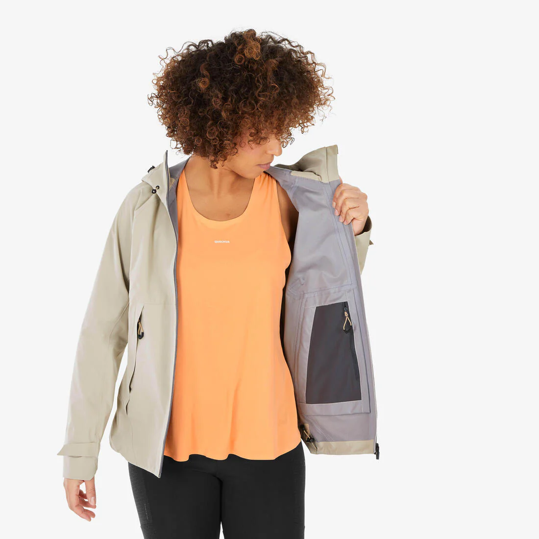 CHAQUETA IMPERMEABLE DE SENDERISMO MONTAÑA MH500 MUJER - Image 18