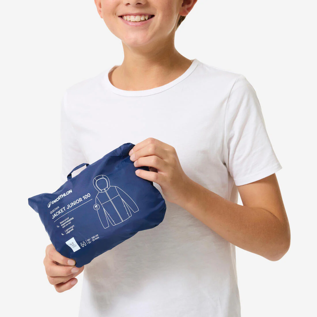 CHAQUETA IMPERMEABLE DE SENDERISMO NIÑOS  7-15 AÑOS - MH100 ZIP - Image 13