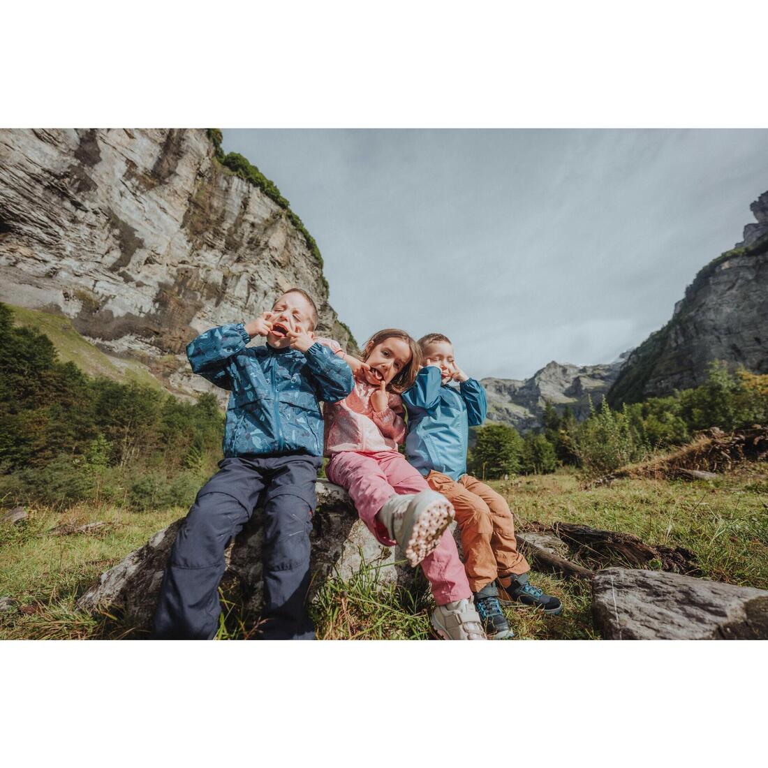 CHAQUETA IMPERMEABLE DE SENDERISMO NIÑOS MH100 ZIP - Image 12