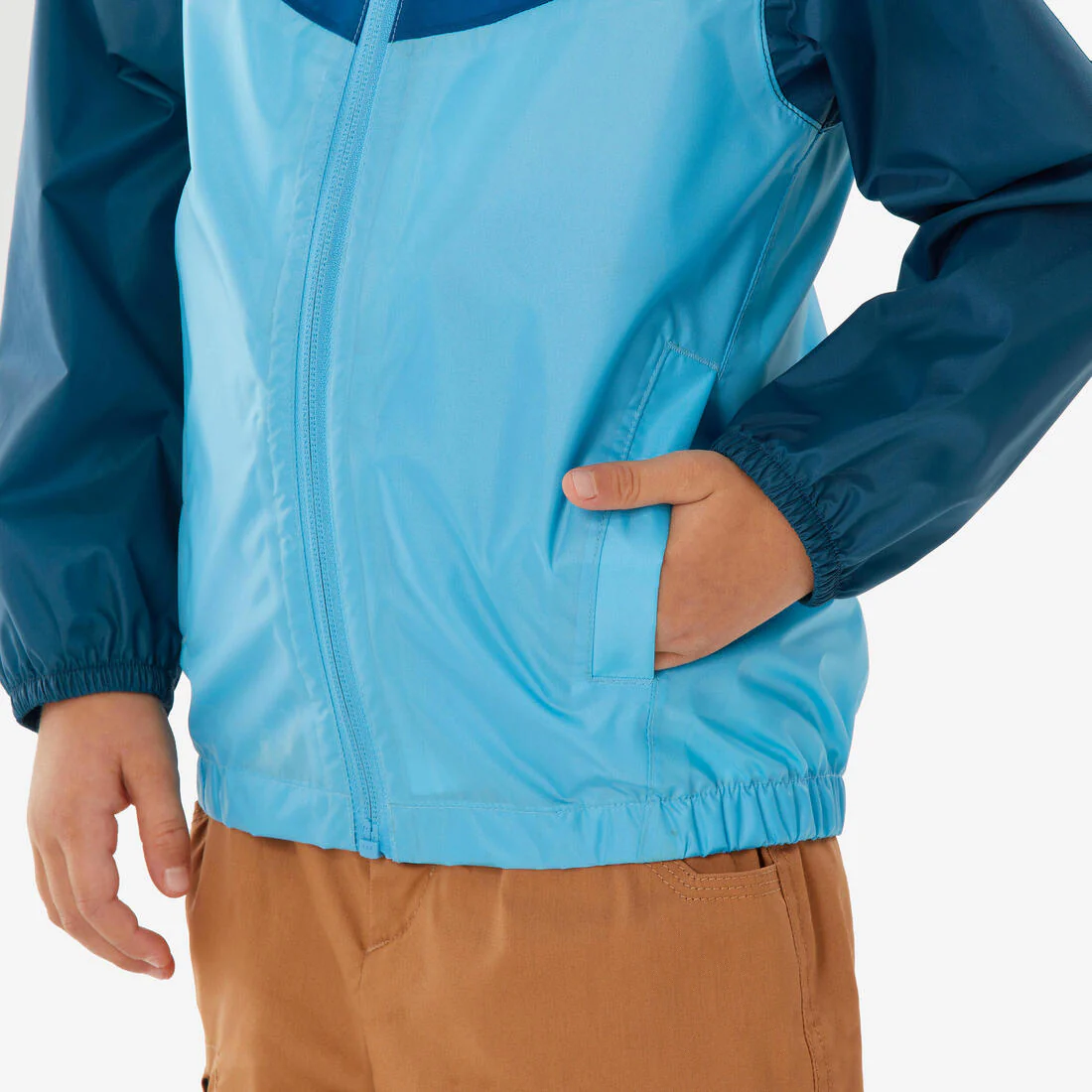 CHAQUETA IMPERMEABLE DE SENDERISMO NIÑOS MH100 ZIP - Image 6