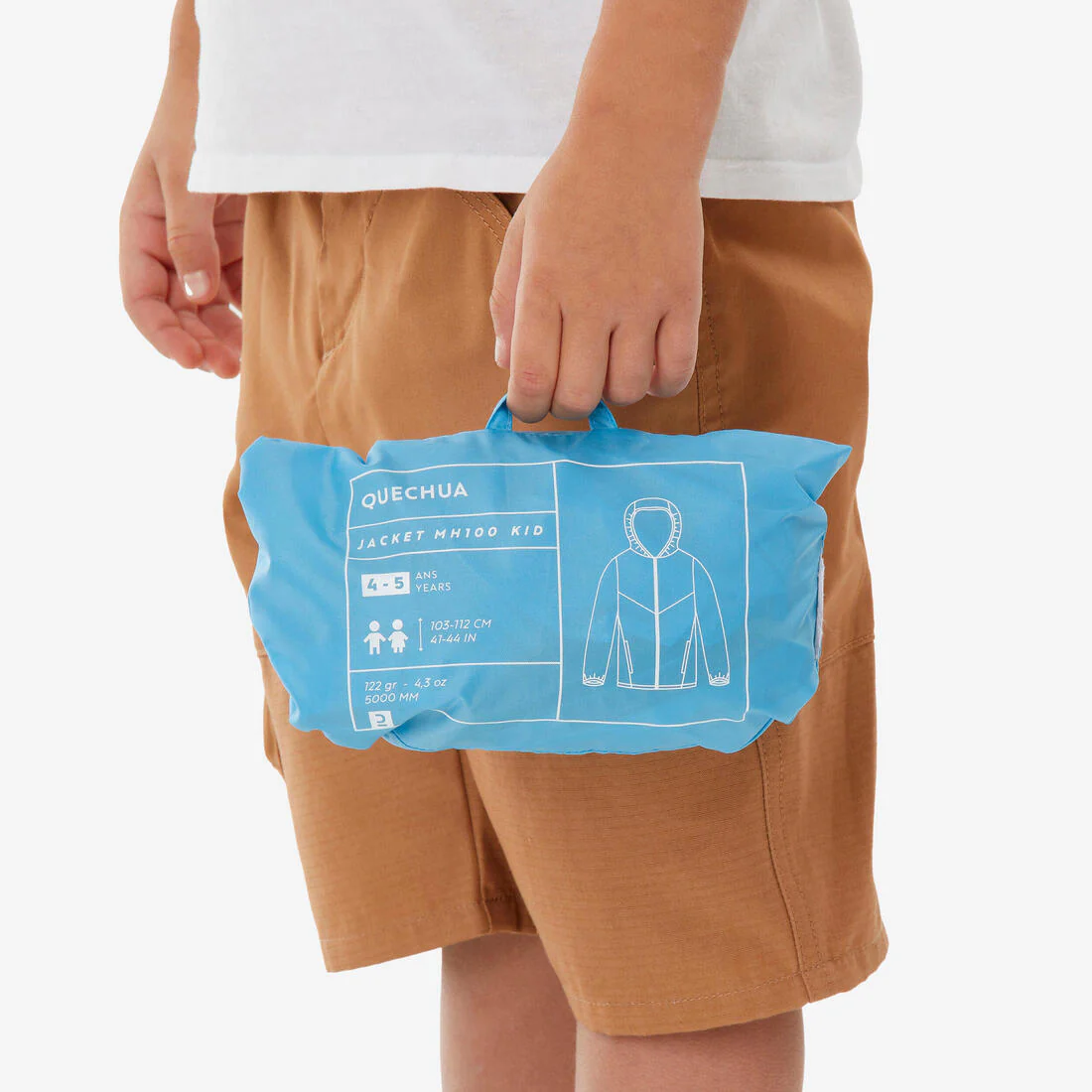CHAQUETA IMPERMEABLE DE SENDERISMO NIÑOS MH100 ZIP - Image 7