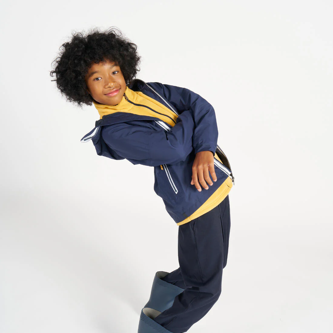 Chaqueta impermeable navegación  niños celeste - Image 45
