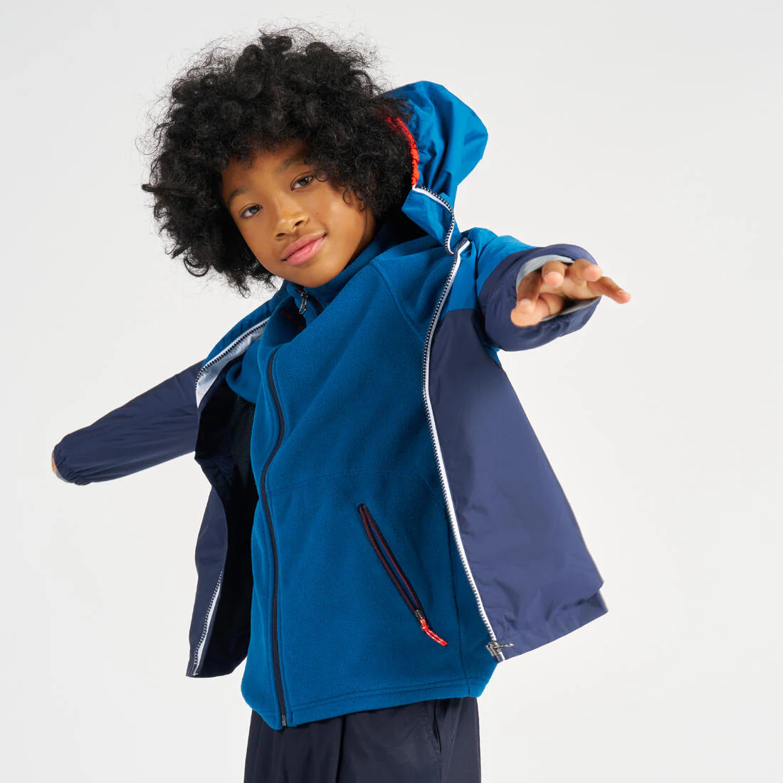 Chaqueta impermeable navegación  niños celeste - Image 48