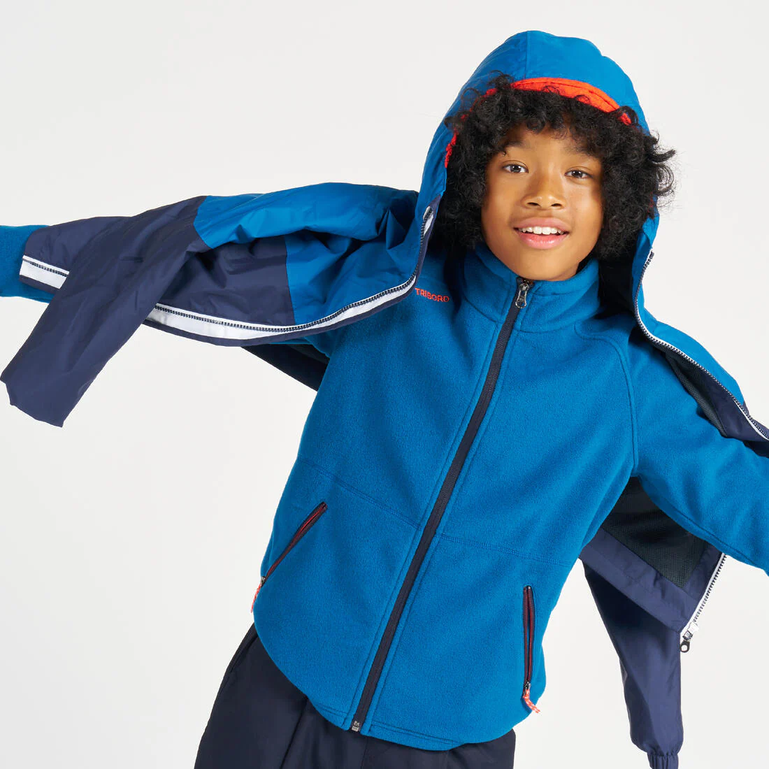 Chaqueta impermeable navegación  niños celeste - Image 50