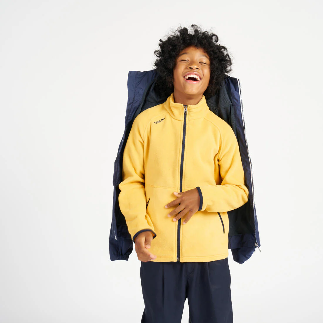 Chaqueta impermeable navegación  niños celeste - Image 51