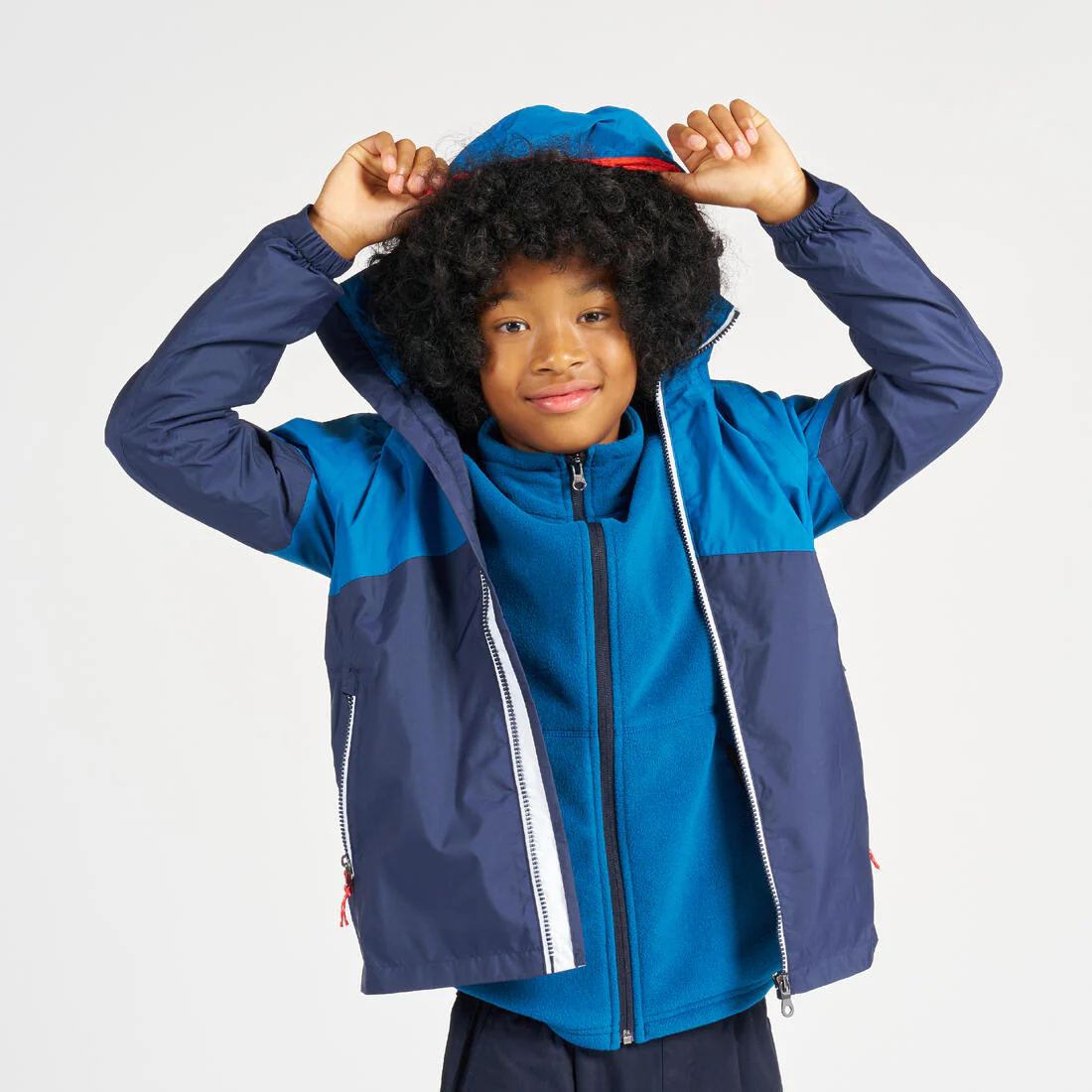 Chaqueta impermeable navegación  niños celeste - Image 53