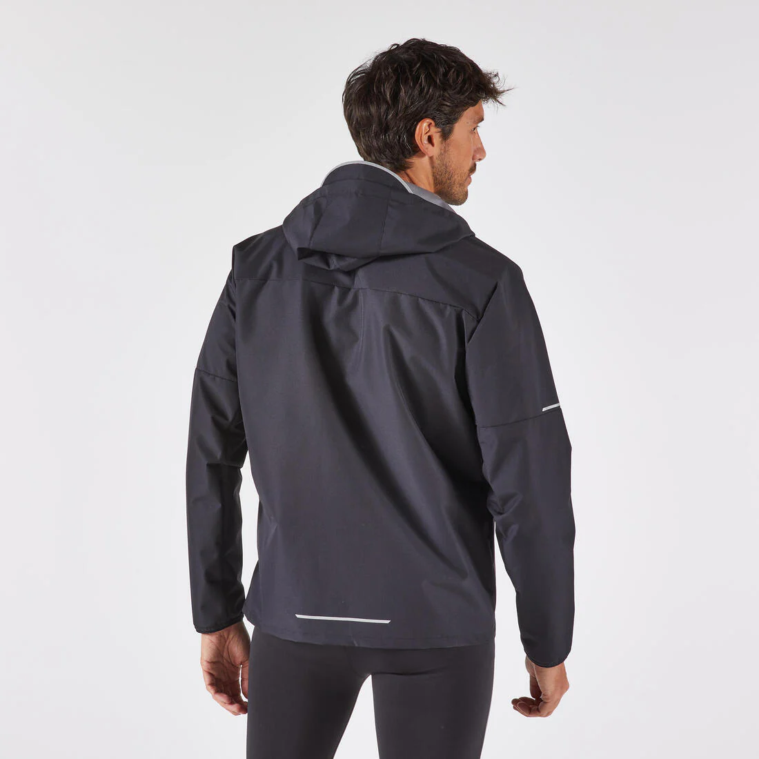 CHAQUETA IMPERMEABLE RUNNING HOMBRE RUN 100 NEGRO - Image 2