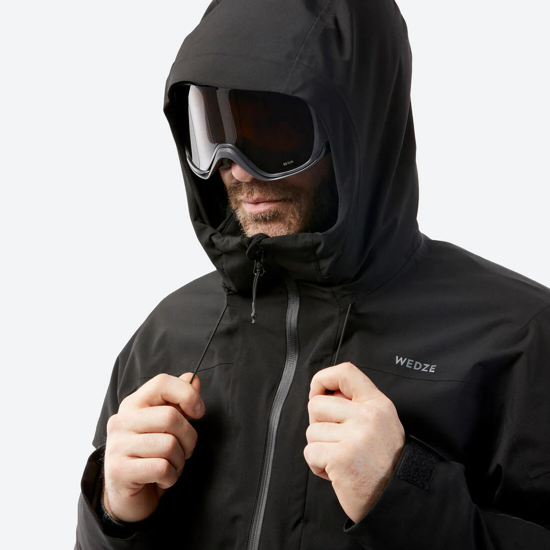 Chaqueta de Nieve Ski y Snowboard Hombre - Wedze 500 Impermeable Negra - Image 10