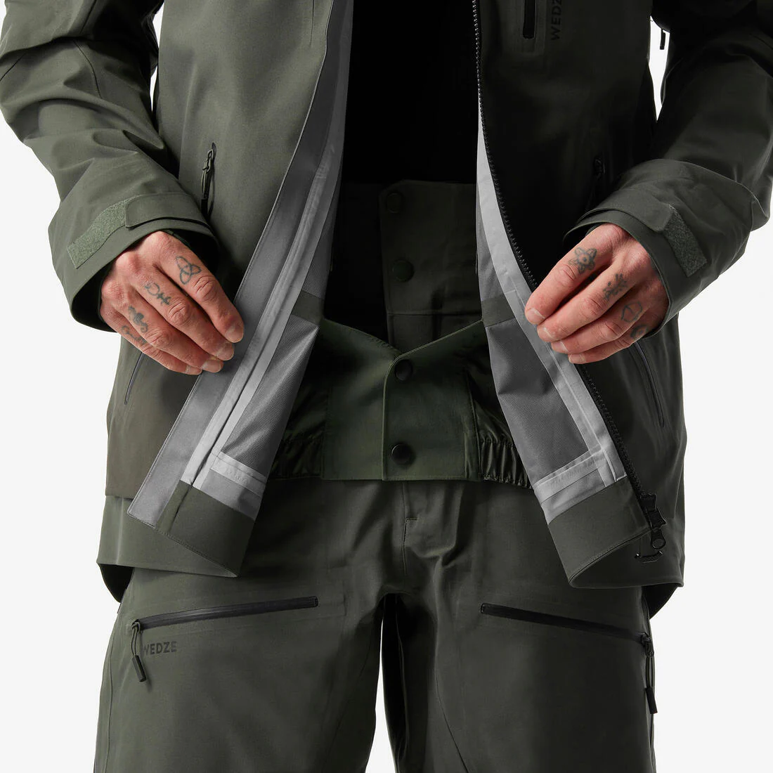 CHAQUETA IMPERMEABLE SKI HOMBRE FR500 - Image 6