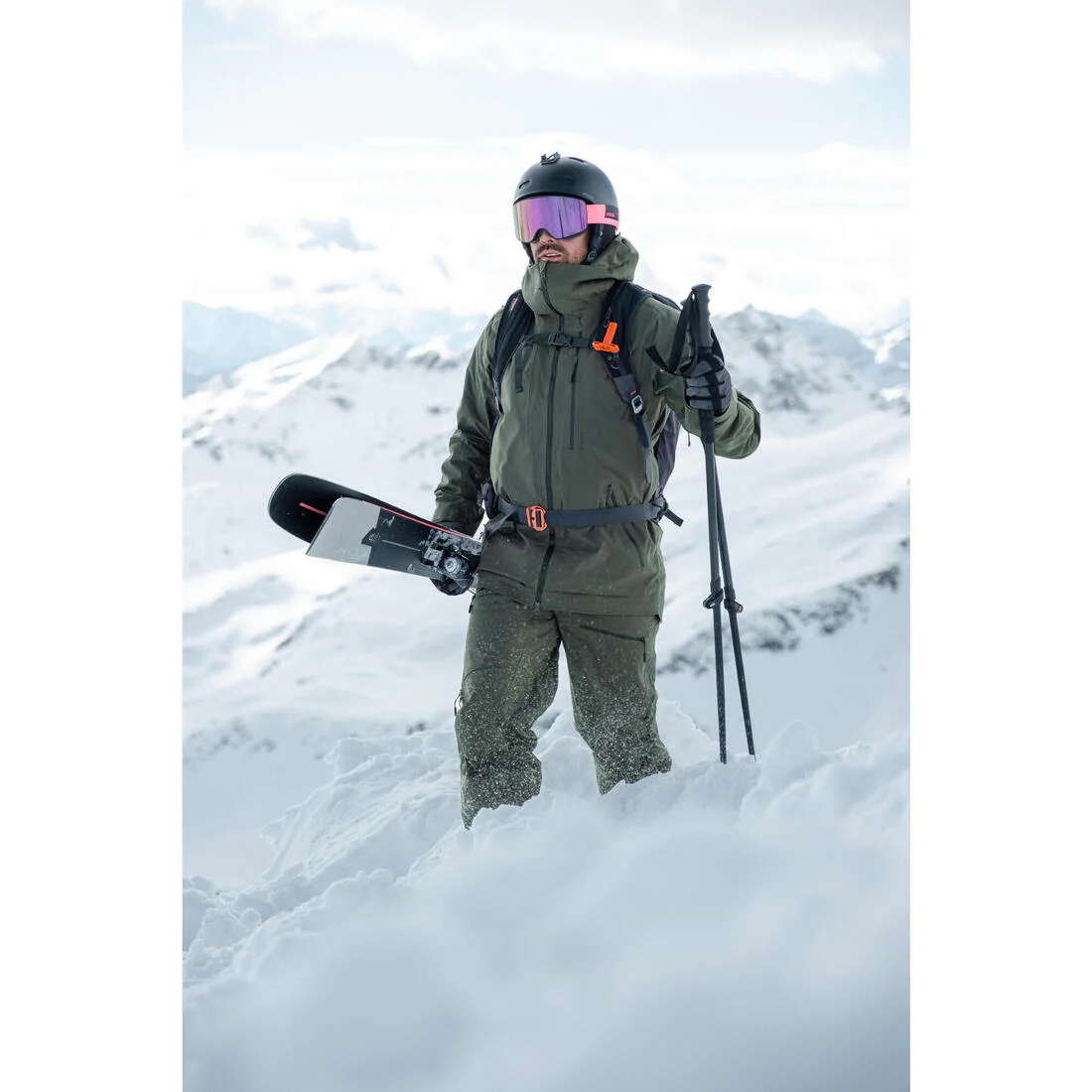 CHAQUETA IMPERMEABLE SKI HOMBRE FR500 - Image 9