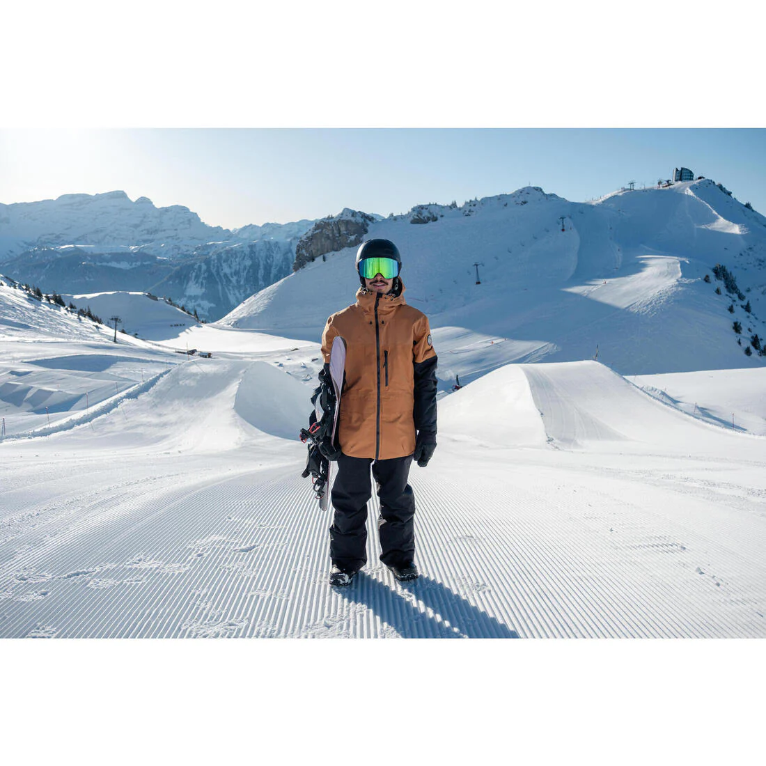 CHAQUETA IMPERMEABLE SNOWBOARD HOMBRE SNB 500 - CAFÉ - Image 10