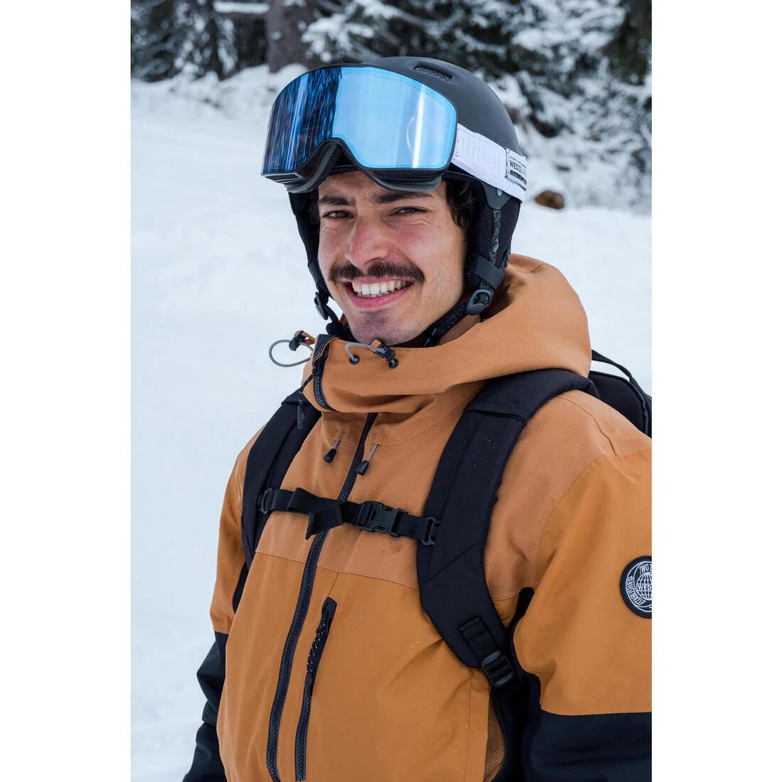 CHAQUETA IMPERMEABLE SNOWBOARD HOMBRE SNB 500 - CAFÉ - Image 12