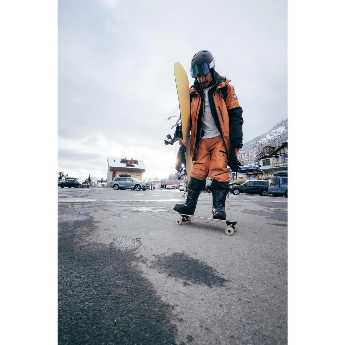 CHAQUETA IMPERMEABLE SNOWBOARD HOMBRE SNB 500 - CAFÉ - Image 13