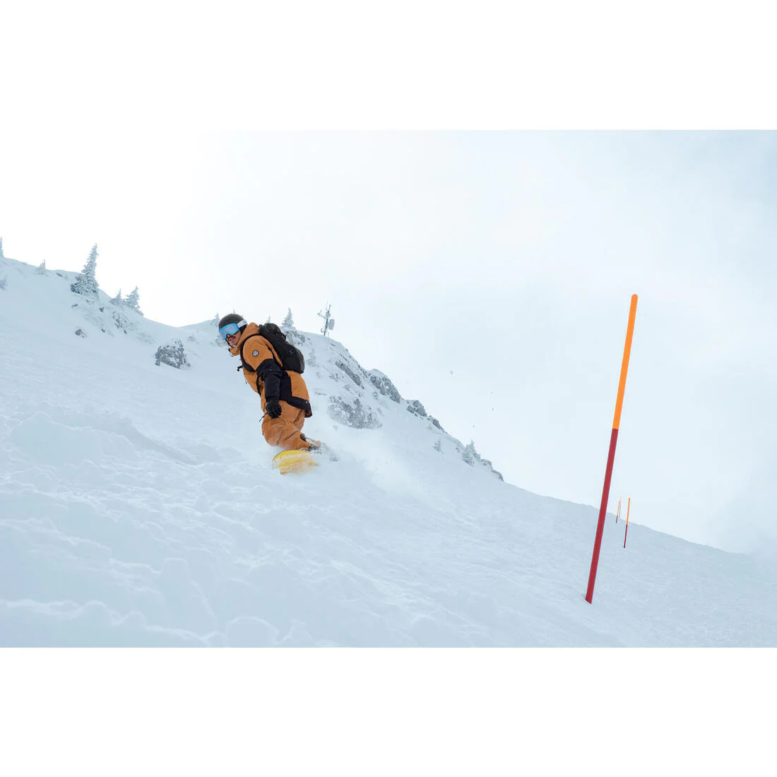 CHAQUETA IMPERMEABLE SNOWBOARD HOMBRE SNB 500 - CAFÉ - Image 15