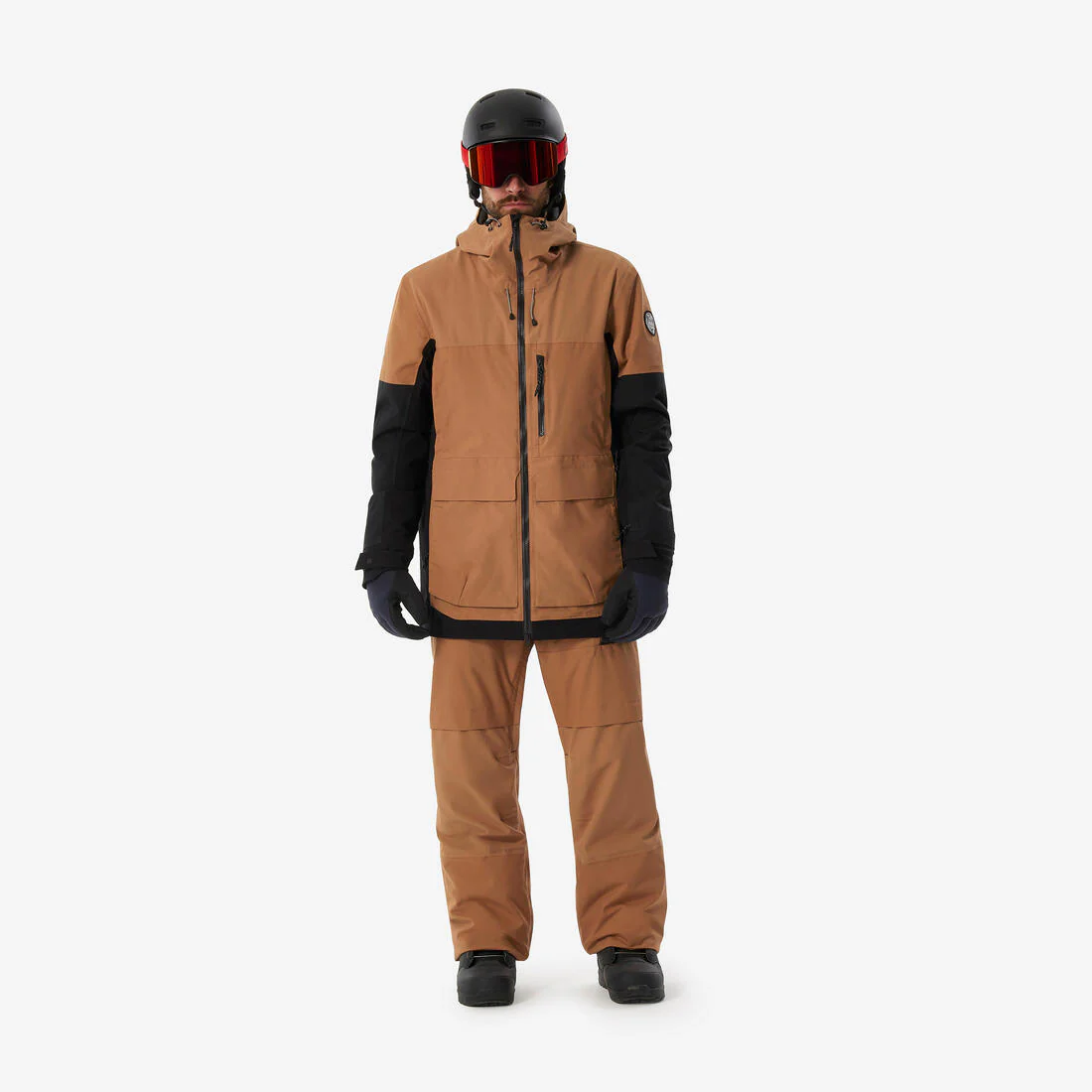 CHAQUETA IMPERMEABLE SNOWBOARD HOMBRE SNB 500 - CAFÉ - Image 3