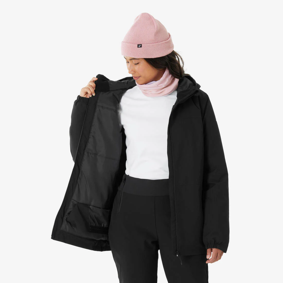 Chaqueta de Nieve Ski y Snowboard Mujer -  Wedze 100 Impermeable Negra - Image 7