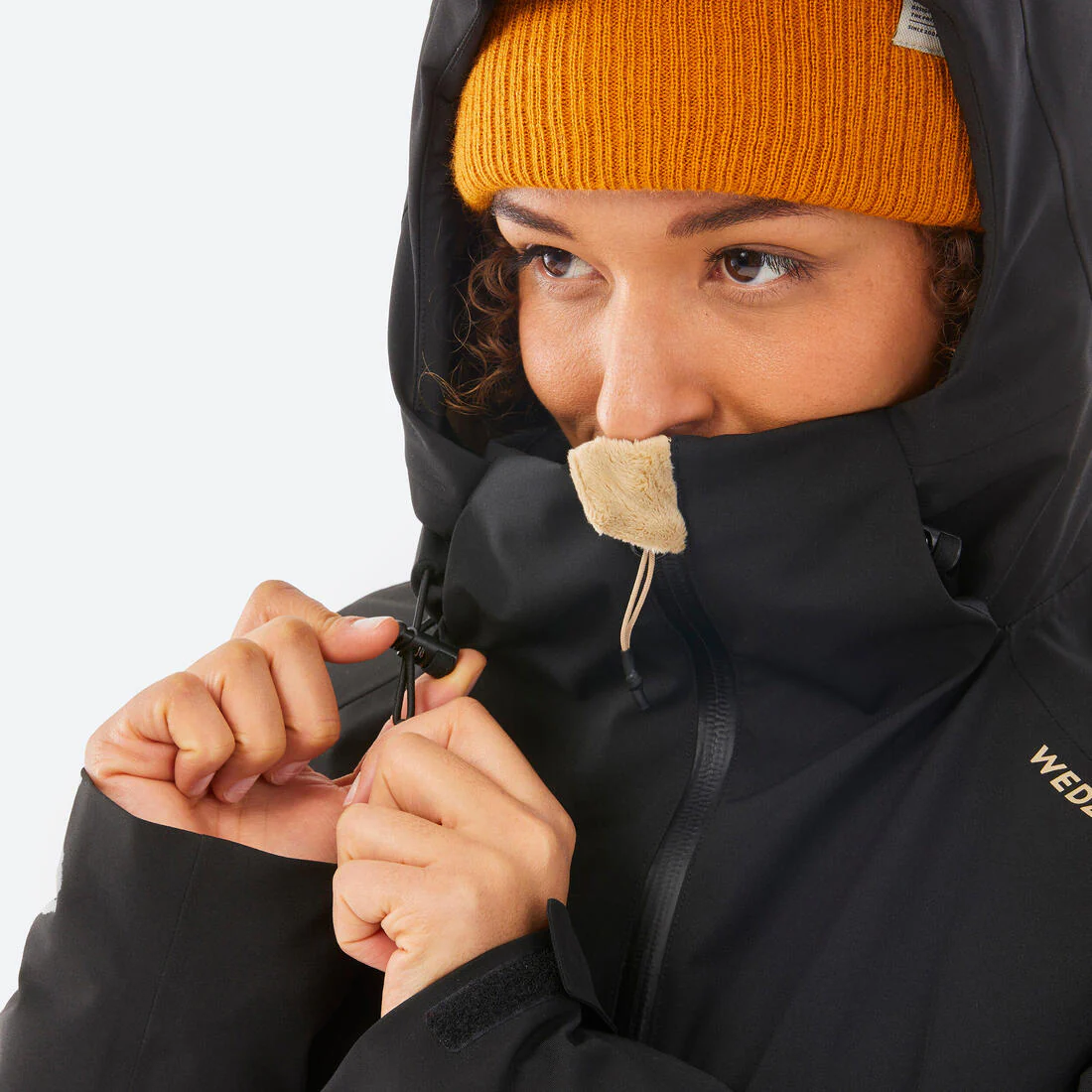 Chaqueta de Nieve Ski y Snowboard Mujer - Wedze 500 Impermeable Negra - Image 10