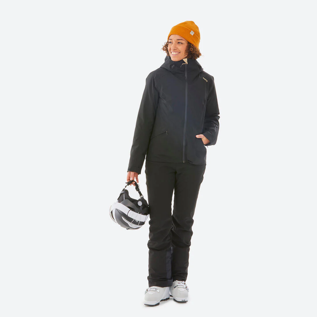 Chaqueta de Nieve Ski y Snowboard Mujer - Wedze 500 Impermeable Negra - Image 4