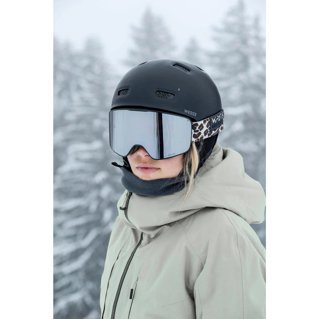 CHAQUETA IMPERMEABLE NIEVE MUJER - FR100 CAQUI - Image 11