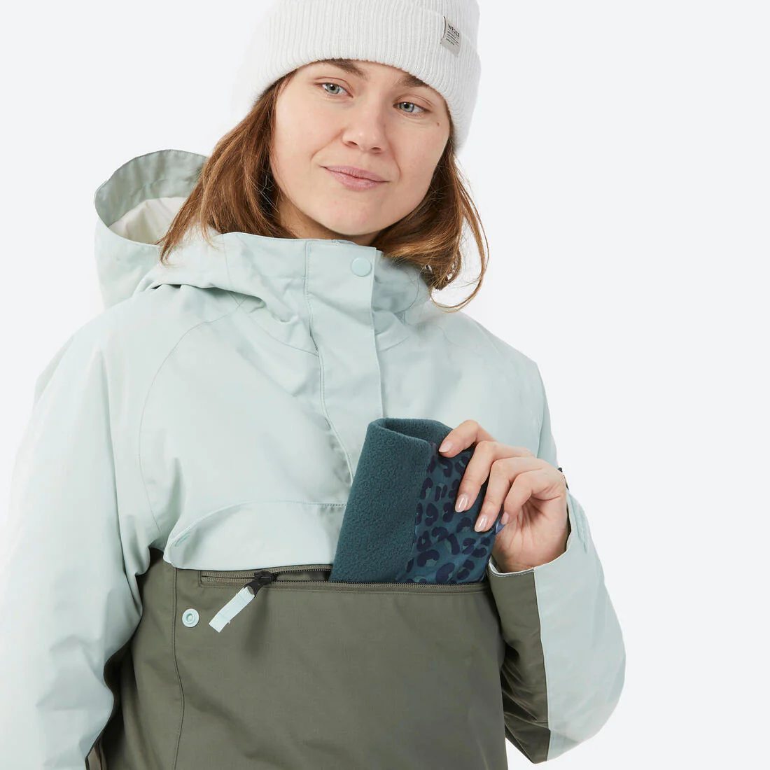 Chaqueta de Nieve Snowboard y Ski Mujer - Dreamscape 100 Impermeable 1/2 Cierre - Image 10